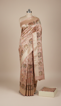 Blush Silk Brocade Saree